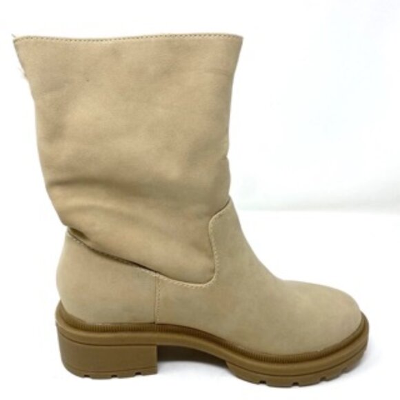 Rocket Dog Idea Women's Faux Fur Lining Boot, Chunky Heel, Natural Size 7 - Picture 3 of 7